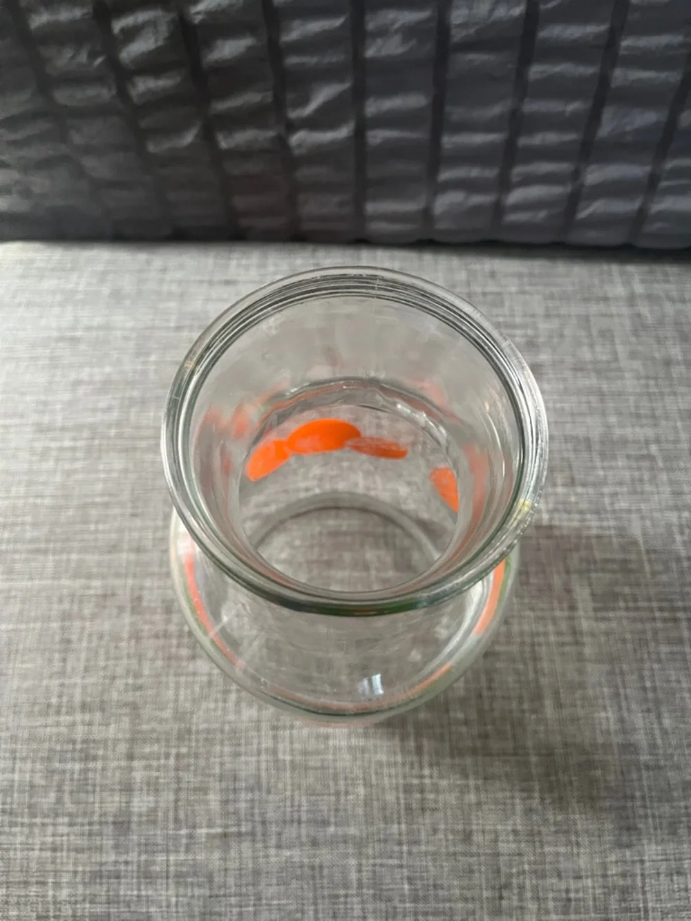 Vintage Orange & Green Glass Beverage Decanter - Picture 3 of 4